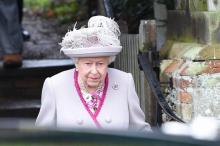 La reine Elizabeth II à Sandringham, le 25 décembre 2018