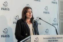 La maire de Paris Anne Hidalgo lors d'une conférence de presse le 29 octobre 2020 à Paris