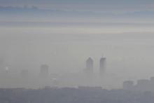 Nuage de pollution, sur la ville de Lyon, le 8 décembre 2016