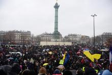 Manifestation à Nantes le 15 décembre 2020 contre la proposition de loi "sécurité globale"