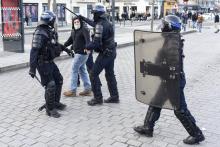 Plusieurs interpellations lors d'une manifestation, le 23 janvier à Rennes, qui s'est terminée en affrontements entre manifestants et forces de l'ordre, et qui visait à dénoncer la "répression" lancée