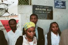 Cérémonie à la mémoire d'Ibrahim Ali le 10 juin 1998 à Marseille