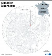 Explosion dans une rue de Bordeaux le 6 février 2021