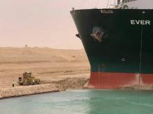 L'Ever Given bloqué sur le canal de Suez