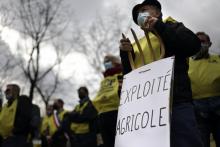 Manifestation d’agriculteurs à Paris, le 4 mars 2021, pour témoigner du malaise de la profession
