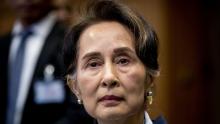 Aung San Suu Kyi devant la Cour internationale de justice, le 11 décembre 2019 à La Haye