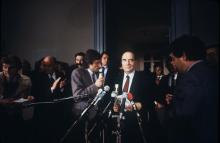 François Mitterrand le 10 main 1981 à Chateau-Chinon