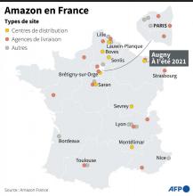Amazon anticipe "14.500 salariés en CDI en France" à fin 2021
