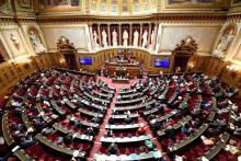 Le Sénat à Paris le 16 juillet 2020 lors d'un discours du Premier ministre Jean Castex