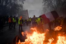 Trois CRS mis en examen pour violences volontaires en marge d'une journée de protestation particulièrement violente des "gilets jaunes" à Paris le 1er décembre 2021