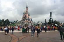 Disneyland Paris situé à Marne-la-Vallée, en grande banlieue parisienne, le 15 juillet 2020
