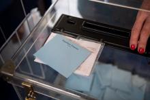Un bureau de vote à Angers au 1er tour des régionales, le 20 juin 2021