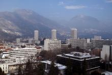 Vue générale de Grenoble, le 26 janvier 2017