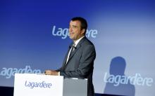 Arnaud Lagardere lors d'une assemblée générale du groupe, le 10 mai 2019 à Paris