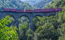 Le train de La Mure à La Mure en Isère, le 21 juillet 2021