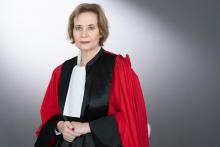 La magistrate Isabelle Prévost-Desprez, première vice-présidente du tribunal de Paris, lors d'une séance photos, le 3 mai 2021 à Paris