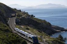 Le train de la côte Bleue le 20 mai 2021 près de Marseille