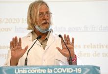 Didier Raoult lors d'une conférence de presse le 19 août 2021 à Marseille