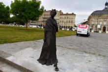 La statue de l'esclave affranchie Modeste Testas du sculpteur haïtien Caymitte Woodly, le 10 mai 2019 à Bordeaux