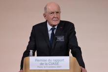 Jean-Marc Sauvé, président de la Ciase, rend public le rapport de la commission le 5 octobre 20221 à Paris