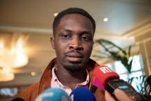 L'écrivain sénégalais Mohamed Mbougar Sarr, à Paris, le 17 septembre 2021