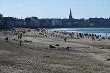 La plage de Saint-Malo en Bretagne