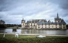 Le château de Chantilly, dans l'Oise, le 28 janvier 2021