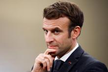 Le président Emmanuel Macron à Paris le 20 janvier 2022
