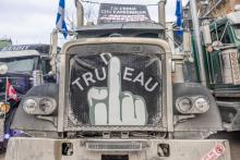 Camion fuck Trudeau Freedom Convoy