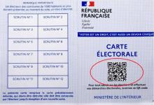 Carte électorale QR code