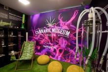 Le musée du cannabis, le 16 février 2022 à Zagreb, en Croatie