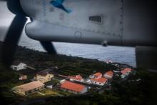 Le village de Velas, sur l'île Sao Jorge de l'archipel portugais des Açores, devenue depuis une semaine l'épicentre de milliers de petites secousses sismiques, le 25 mars 2022