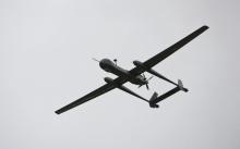 Un drone de surveillance israélien Heron TP, aussi nommé le IAI Eitan