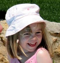 Photo diffusée par la famille McCann en mai 2007 de la petite Maddie McCann