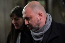 Nicolas Redouane, un des deux policiers acquittés le 22 avril 2022 pour le viol d'une touriste canadienne, lors de sa comparution devant les assises le 14 janvier 2014, à Paris