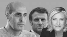 Amine Umlil, Emmanuel Macron et Marine Le Pen