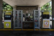 Station essence au Sri-Lanka