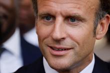 Le président français Emmanuel Macron, le 27 juillet 2022, à Cotonou, au Bénin