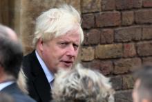 L'ancien Premier ministre britannique Boris Johnson au St James's Palace à Londres, le 10 septembre